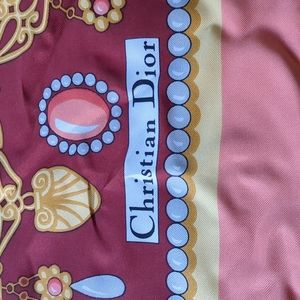 Christian Dior Large 100% Silk Scarf